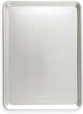 Nordic Ware Naturals Perforated Crisping Half Sheet Pan for Baking or Roasting, Uncoated Natural Aluminum with Reinforced Steel Rim Prevents Warping