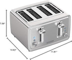 BLACK+DECKER 4-Slice Toaster, Stainless Steel, TR4900SSD
