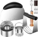 Pastry Cutter, Biscuit Cutter, Dough Scraper, Bread Lame, Stainless Steel Pastry Blender Set, Dough Cutter Biscuit Cutter Sourdough Bread Scoring Tool Dough Blender Tools & Pastry Utensils (5 Pcs/Set)