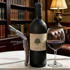Premium Waiters Corkscrew with Walnut Wood Handle, Professional Sommelier Wine Key with Engraved Totem, Double Hinged Stainless Steel Wine Bottle Opener for Wine Lovers & Bartenders 1 pcs