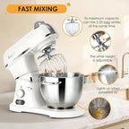 ZACME 8.4QT Commercial Stand Mixer 800W with Aluminum Die Casting Meets the Standard of NSF/ANSI 8-2023, Mixers Kitchen Electric Stand Mixer with Stainless Steel 8L Bowl, Dough Hook, Whisk and Beater