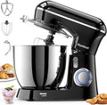 Honinst Stand Mixer, 6.5QT 10-Speed Tilt-Head Electric Stand Mixer, 3-In-1 Kitchen Mixer with Bowl, Dough Hook, Whisk and Beater, Food Mixer for Baking, Cake and Most Home Cooks, Black