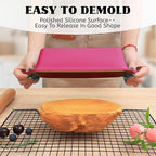 Bread Pans for Homemade Bread：9.5 x 5 Inch Silicone Loaf Pan for Baking with Metal Frame - Nonstick Banana Loaf Tin Tray for Sandwich Sourdough Pumpkin Sour Dough - for Oven Kitchen Home Bakers
