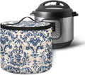 Electric Damask Flower Pressure Cooker Insulation Bag for Home Reusable Pressure Cooker Storage Bag Retro Kitchen Appliance Dust Cover for Picnic