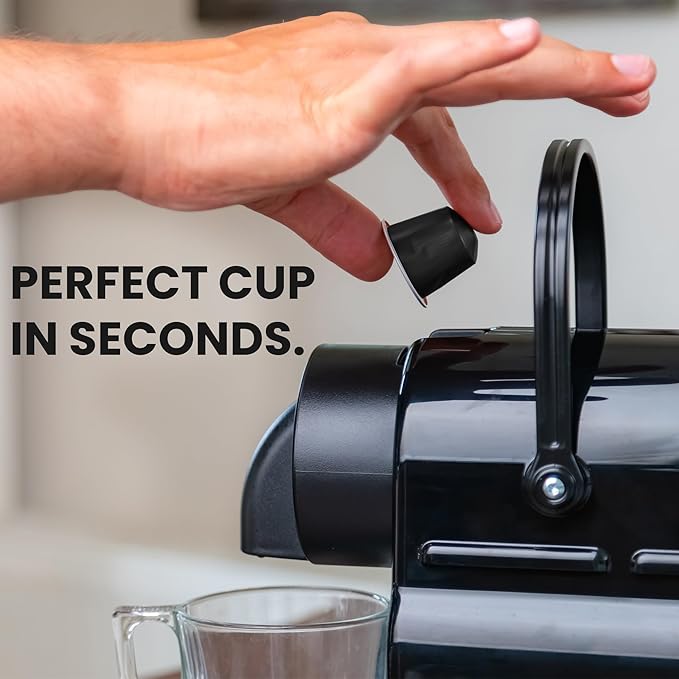 GILA Café Espresso Lungo Aluminum Coffee Capsules – Medium Roast Coffee Pods Compatible with Nespresso Original Machines – 100% Mexican Arabica with Hazelnut & Vanilla Notes, 60 Count