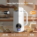 7 in 1 Nut Milk Maker Machine 28oz Automatic Milk Maker for Homemade Coconut, Oat, Soy, Plant-Based Milk, Juice with 18H Delay Start/6H Keep Warm/Self Cleaning (Cream)