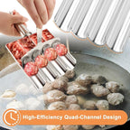 Meatball Maker Tool,Stainless Steel Non Stick Meat ball Maker,Portable Meatballs Scoop Ball Maker Kitchen Restaurant Must Have Meatball Making Set,Home Cooking Tools