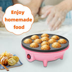 Electric Takoyaki Maker With Free Takoyaki Tools for Takoyaki Octopus Ball Cake Pop Ebelskiver 8 Inches Nonstick