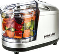 Better Chef 1.5-Cup Mini Food Processor | Stainless-Steel Blade | Pulse Switch (Silver)