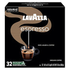 Lavazza Espresso, Single-Serve Keurig K-Cup Pods, Medium Roast Coffee, 32-Count Box