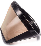 Reusable No.4 Cone Coffee Maker Filters for Ninja Coffee Bar Brewer Replacement Permanent Basket Filter (2 Coffee Filters)