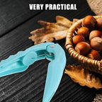 OSALADI Multifunctional Nut Opener and Chestnut Sheller Tool, Blue Nut Cracker Clip for Walnut, Pecan, and Hazelnut Shell Removal, Kitchen Specialty Gadget for Home Cooking