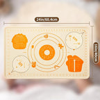 DANIA & DEAN Silicone Baking Mat - Upgrade 26x16 Inch Extra Thick Pastry Mat with Measurements, Non-Slip and Reusable, Kneading Dough Mat for Kitchen Counter, Bread, Cookies, Pizza, Fondant, Pasta