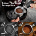Reoszeank 58mm Espresso Accessories Kit, Coffee Distributor and Tamper Leveler, WDT Tool and Dosing Funnel Set Fits 58 mm Espresso Machines and Portafilters