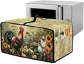 Rooster Sunflower Print Toaster Oven Dust-proof Cover Heat-Resistant Kitchen Small Appliance Air Fryer Covers Universal Washable Microwave Oven Covers (Medium-16.1 * 19.71 * 10 inches)