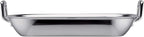 Tramontina 16.75-Inch Stainless Steel Roasting Pan with Rack, Flared Edge Turkey Roaster for Oven, Dishwasher Safe, Made in Brazil