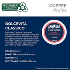 Lavazza Dolcevita Classico, Single-Serve Keurig K-Cup Pods, Medium Roast Coffee, 40-Count Box