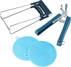 Leadigol Kitchen Hot Plate Gripper,Dish Plate Clip Anti-scald Placemat Kitchen Gadgets Dish Pad Stainless Steel Bowl Remover