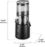 Omega Effortless Batch Cold Press Juicer - Hands Free Vegetable and Fruit Masticating Juicer Machine with 68-oz. capacity, Extra Large Hopper No-Prep whole recipe juicing, Easy Clean, 150-Watts, Black
