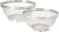 Martha Stewart Covello Stainless Steel Mesh Colander Set 2-Pieces, Silve