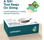 eat2explore Cooking Kits for Kids 15 Pcs – Interactive & Educational Kids Cooking Sets Real for Ages 5 and Up,3 Recipe Cards & Global Ingredients – Fun for Young Chefs (Brazil Edition)