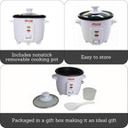 IMUSA 1.5cup Electric Ceramic Rice Cooker, White