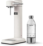 Aarke Carbonator lll, Sparkling & Carbonation Water Machine, Stainless Steel with PET BPA-Free Reusable Bottle Volume 1L/34 fl oz (Matte White)
