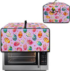 Easter Egg Polka Dot Print Toaster Oven Dust Cover for Easter Decor, Microwave Oven Cover, Stain-proof Case Fits Most Kitchen Small Appliances, (Large-18.5*22.5*12.99 inches)