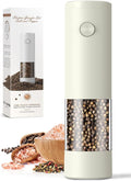 1 Pack Salt and Pepper Grinder-Electric Adjustable Coarseness Salt Pepper Grinder Shakers House Warming Gifts Automatic Battery Pepper Mill Shakers Gifts for Women Wedding Registry Must Haves