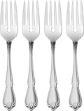 Oneida Silverware Set, True Rose Everyday Salad Forks 4-Piece Flatware Set, Service For 4, 18/0 Stainless Steel, Mirror Finish, Dishwasher Safe, Home & Kitchen Utensils, Salad Fork (Silver, 4 Pieces)