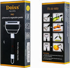 Deiss PRO Dual Julienne Peeler & Vegetable Peeler and Deiss PRO Lemon Zester & Heavy Duty Cheese Grater