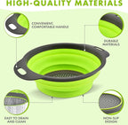 Silicone Collapsible Colander Sink Colander Collapsible Camping Versatile Collapsible Strainer Sink strainer basket over Sink Strainer (Red Green Blue)