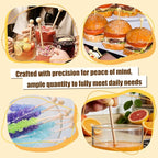 100PCS Rock Candy Sticks with Ball Tips,6 Inch Wood Swizzles Sticks,Natural Wood Cake & Drink Stirrer Sticks for Lollipop Coffee Appetizer Skewers (Natural wood)