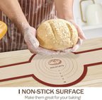 Silicone Bread Sling for Dutch Oven, 2 PCS Non-Stick & Easy Clean Reusable Silicone Baking Mat with Long Handles, Easy to Transfer Sourdough Bread