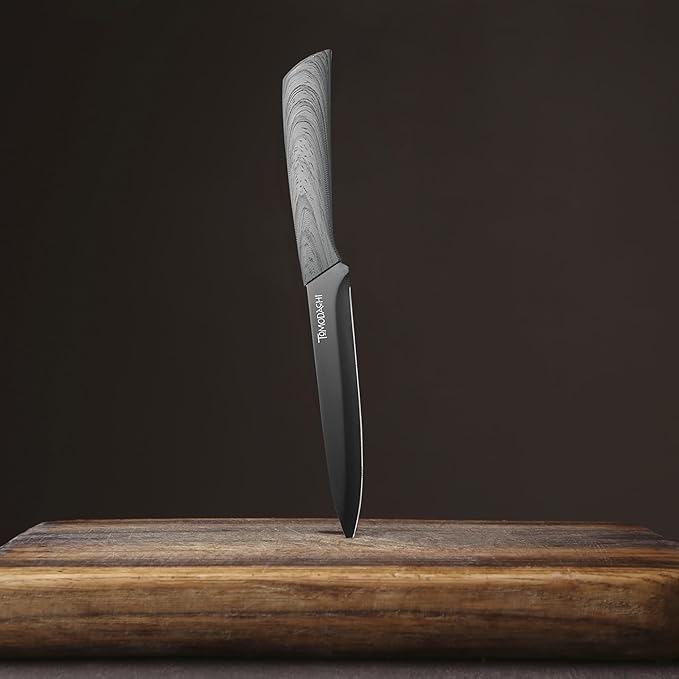 Hampton Forge Tomodachi HMC01A612C Raintree Ash – 3 Piece Knife Set with Matching Blade Guards