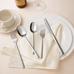 KINGSTONE Silverware Set, 20-Piece Forged Novelty Flatware Cutlery Utensil Set Premium Stainless Steel, Service for 4, for Kitchen, Home, Wedding, Party, Mirror Polished and Dishwasher Safe
