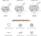 Metal Fine Mesh Strainer and Colander for Kitchen with Handle, Stainless Steel Pasta Strainer/Kitchen Funnel/Collander/Sifter for Strain/Wash Vegetables, Fruits, Spaghetti, Rice (10.2＂)