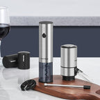 Electric Wine Opener Set, Roter Mond Automatic Wine Bottle Opener set with Electric Wine Decanter Aerator Wine Foil Cutter 2 Vacuum Stoppers, 5-in-1 Wine for Home Party Thanksgiving Christmas New Year