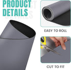 WISELIFE Coffee Mat Super Absorbent Dish Drying Mat Bar Accessories Match with Coffee Machine Large Drying Mats for Kitchen Counter 17" W x 30" L, Grey