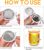 Tea Infuser 2 pcs TeaSanavie Tea Strainer Handmade Honey Bee & Spider Loose Leaf Tea Steeper Tea Ball with Bee Charm Pendant Tea Infusers for Loose Tea