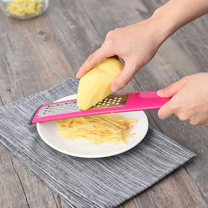 4PCS Multi-Purpose Vegetable Slicer Set Stainless Steel Cheese Grater & Vegetable Chopper for Vegetables Fruits Hand-held Shredder Cutter Grater Slicer Kitchen Tool