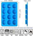Sidosir 3Pcs Oreo Cookie Chocolate Silicone Mold, 12-Cavity Round Cylinder Oreo Chocolate Cover Molds for Candy, Silicone Baking Molds for Mini Cakes, Jelly