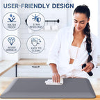 4/5 Inch Thick Kitchen Mats for Floor, StepRite Kitchen Rug for Standing Desk, Non-Slip, Thicker, Stain & Water Resistant, Comfort Anti Fatigue Floor Mat for Home, Kitchen, Office - Grey,32 * 20''
