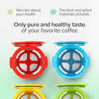 4 Reusable K Cups for Keurig K Supreme, K Supreme Plus, K Slim with Multistream Technology, K-Brew Chill, K-Duo Hot & Iced (Gen 2) – 4 Colors Refillable Kcups Coffee Filters for Keurig Coffee Makers