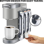 K Cup Holder for Keurig: Coffee Pod Holders for Counter Small Space - Kcup holders for Wall Mount (3, Gray)