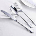 60-Piece Silverware Set for 20 - Stainless Steel Flatware Cutlery Set, Mirror Polished Flatware Set Include Forks Spoons Knives for Home Wedding Restaurant, Dishwasher Safe, Silver, 60 PCS