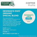Newman's Own Organics Newman's Special Blend, Keurig Single-Serve K-Cup Pods, Medium Roast Coffee, 32 Count