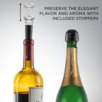 Ivation 9-Piece Wine Set | Electric Opener, Air Pump, Pourer with Aerator, Wine and Champagne Stoppers, Foil Cutter, and Stand.