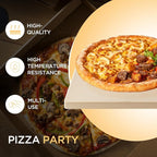 Pizza Stone for Oven and Grill, Heavy Duty Cordierite Baking Pan, Rectangular Baking Stone for Bread, Cookie,15x12 Inch