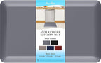 StepRite 4/5 Inch Thick Kitchen Mat Anti Fatigue Mat Kitchen Rugs Kitchen Decor Non-Slip, Stain & Water Resistant, Kitchen Mats Desk Mat for Kitchen, Office, Workshop, Grey, 17'' x 28''